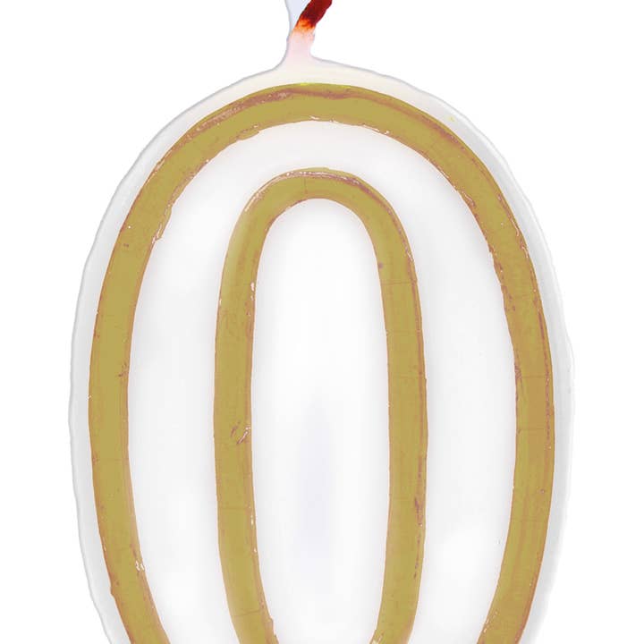 Bougie Simply Chique Gold Numéro 0-9 cm pour la vente par Folat BV