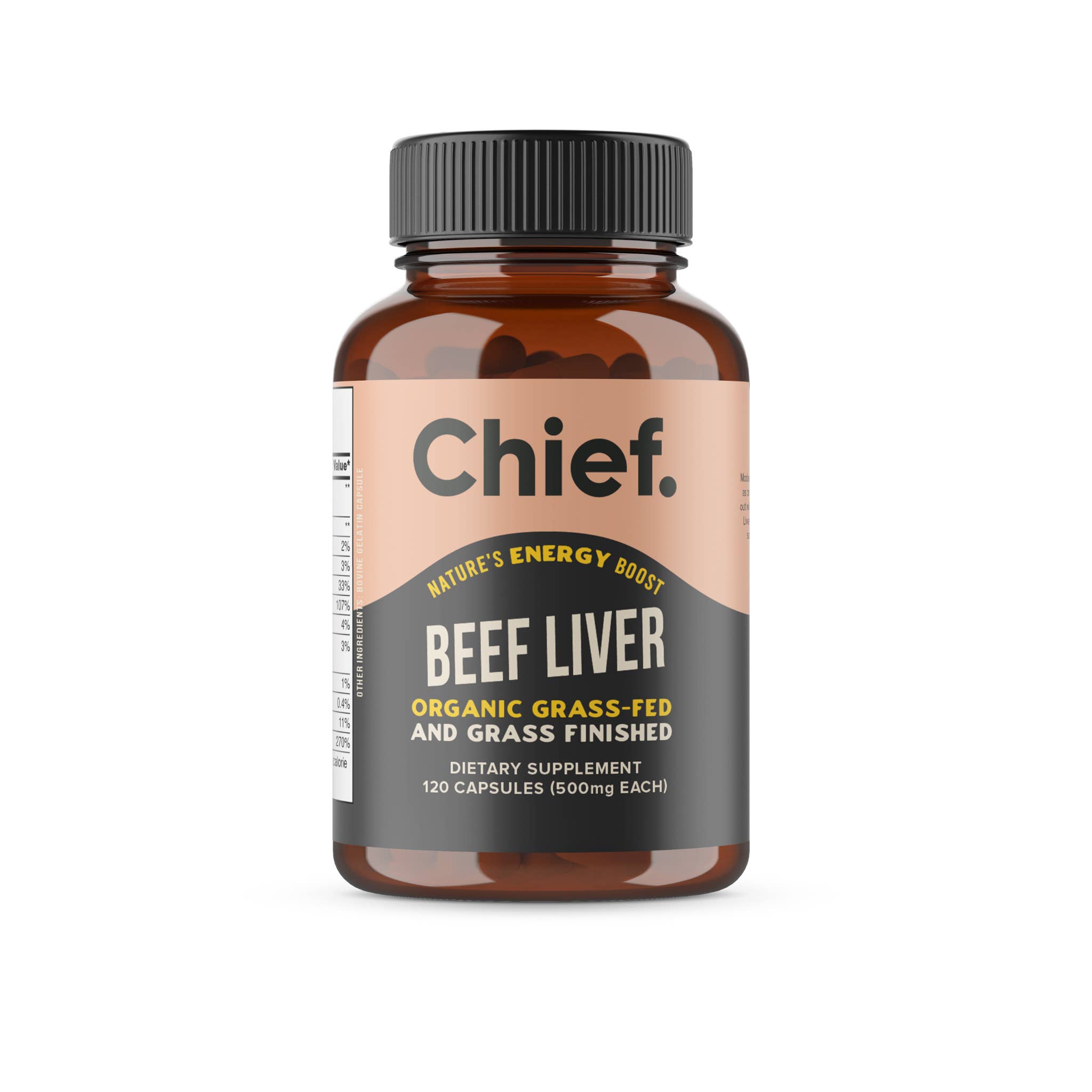 Chief Nutrition USA - Wholesale Oral Supplement/Vitamin - Organic Beef Liver Supplement (120 Capsules)