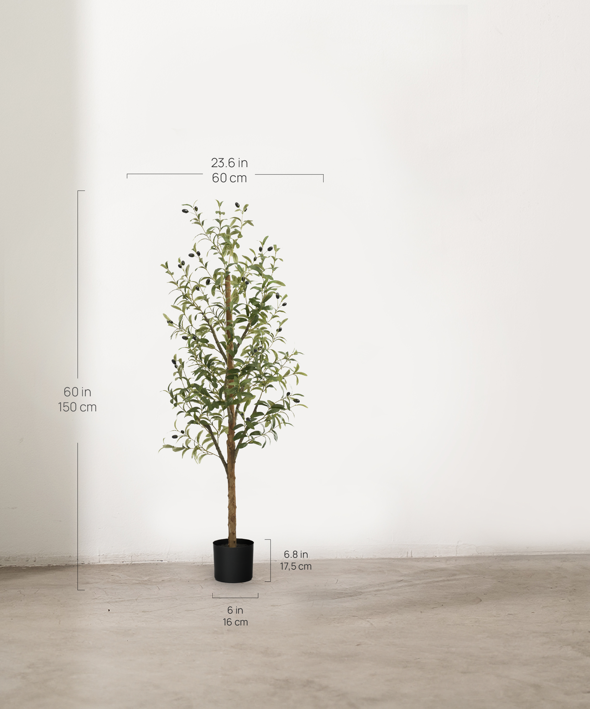 Maia Shop: No Duties for the US - Wholesale Artificial Plant - 6' Minimal Artificial Olive Tree 4