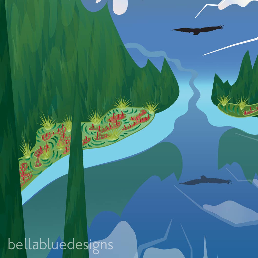 Bella Blue Designs - Wholesale Art Print - Poster Art Print -  Heather Meadows, 12x18"2