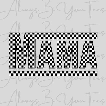 Mama Checkered DTF Transfer for wholesale by Always B You Tees
