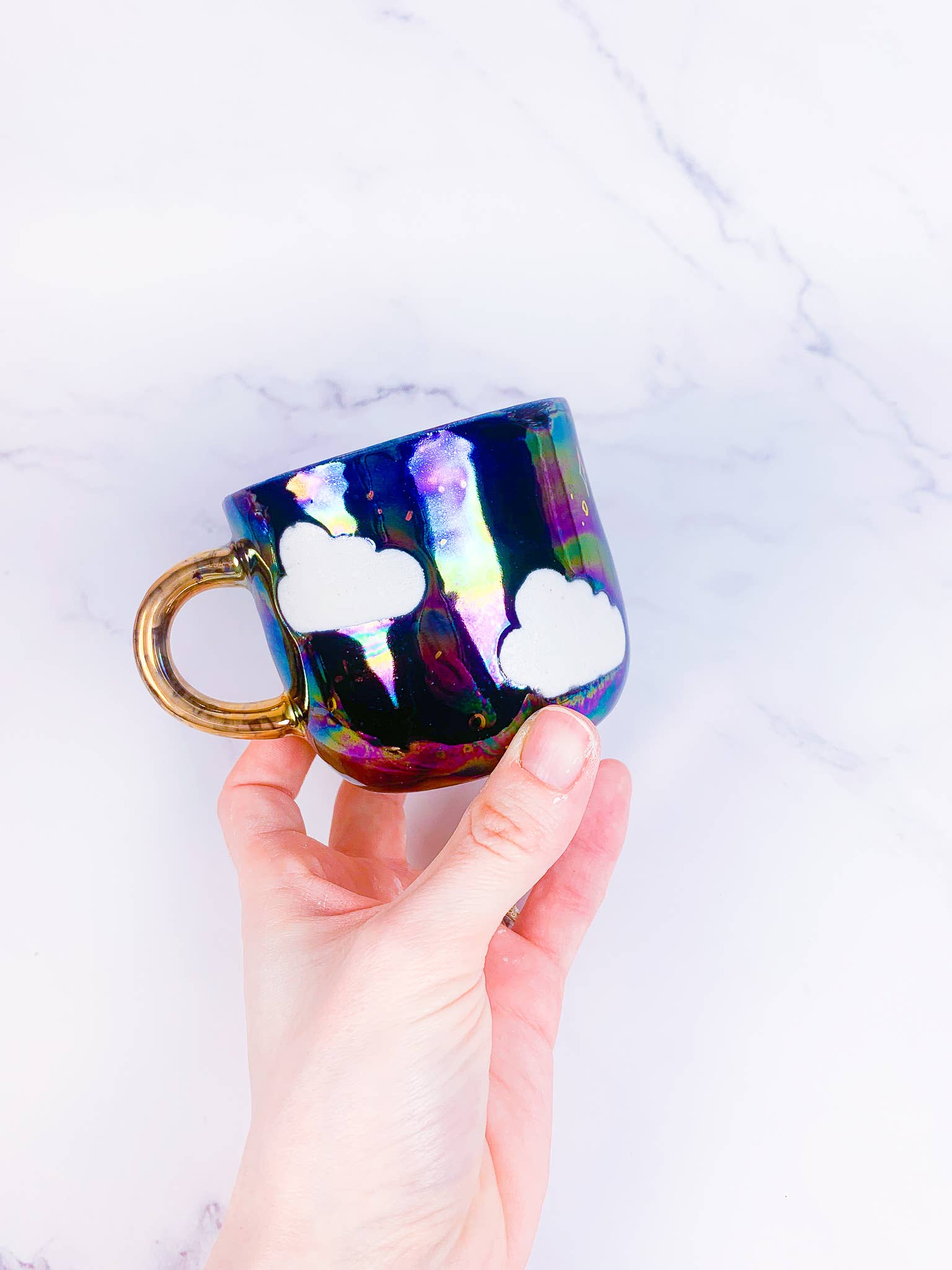 Peachpot Ceramics – Engroshandel Kaffekrus – Porcelæn Cloudy Krus (8 oz)4