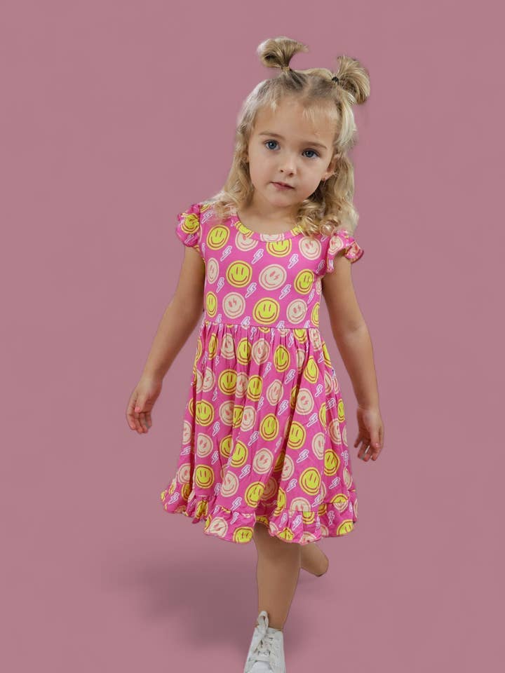 Dream Big Little Co. - Wholesale Dress - Kids - RADIANT SMILES DREAM RUFFLE DRESS17