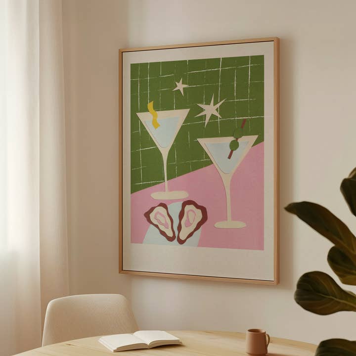 Proper Good - Vendita all'ingrosso Stampa artistica - Stampa Collage a Mano Martini1