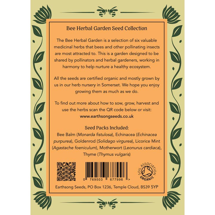 Earthsong Seeds – wholesale Plant seeds – Bee Herbal Garden - Organic Herb Seeds1