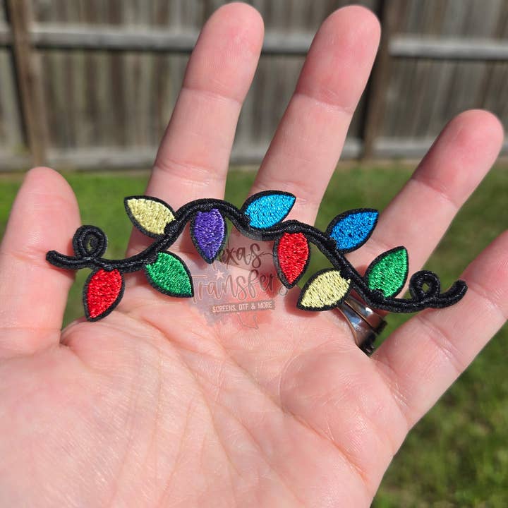 Texas Transfers - Wholesale Patch - Christmas Lights Iron-On PATCH0