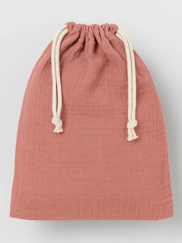 Personlig påse för bebis och barn i rosa bomullsgaze för wholesale av MAZZANNE