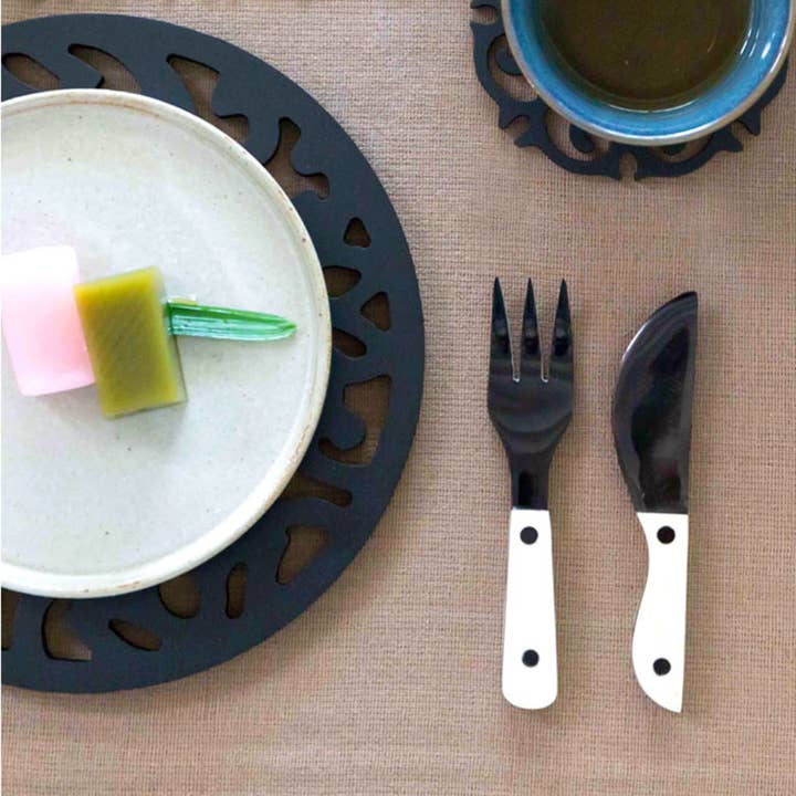 Luala Silk - Wholesale Assorted Cutlery Set - Horn Cutlery Set- Spoon Fork and Butter Knife