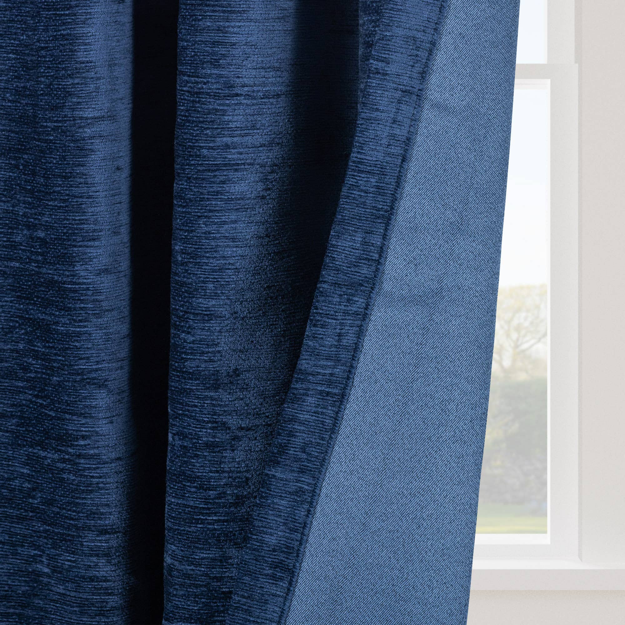 Awesome Home - Wholesale Curtain - Chenille Room Darkening Back Tab Curtain, 1 Panel, 52"x96"39