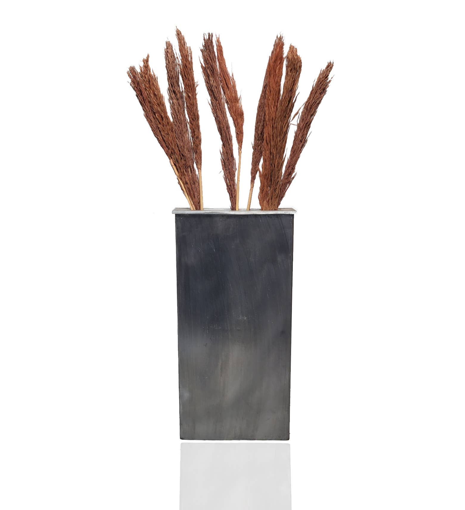 NHP International - Wholesale Vase - Grey metal industrial vases 45,5cm