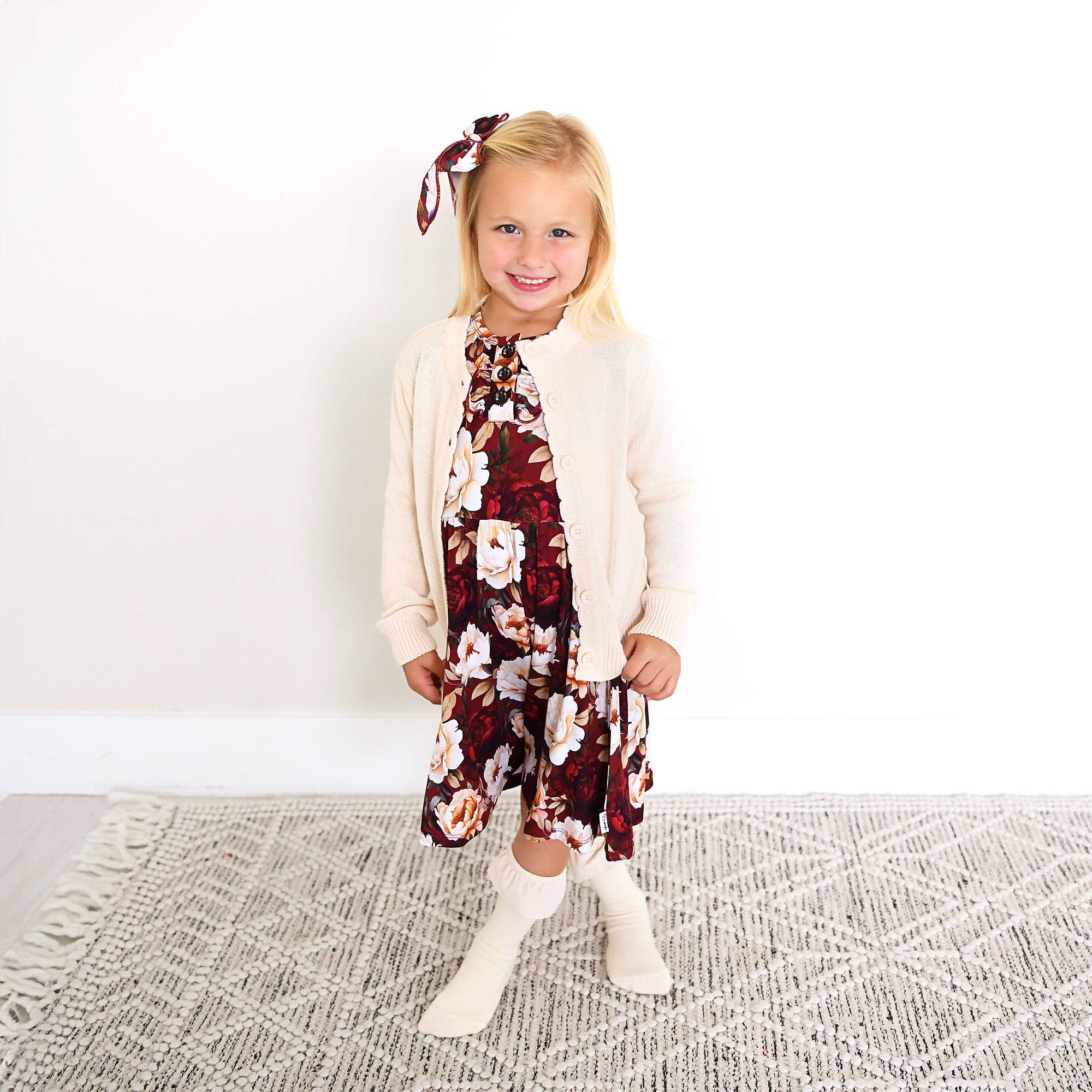 Gigi and Max - Wholesale Dress - Kids - Maya TUTU DRESS Bamboo Floral Kids Clothes Outfit4