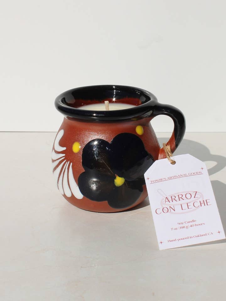 Arroz con Leche Jarrito Candle - 7oz for wholesale by Fonzie's Artisanal Goods