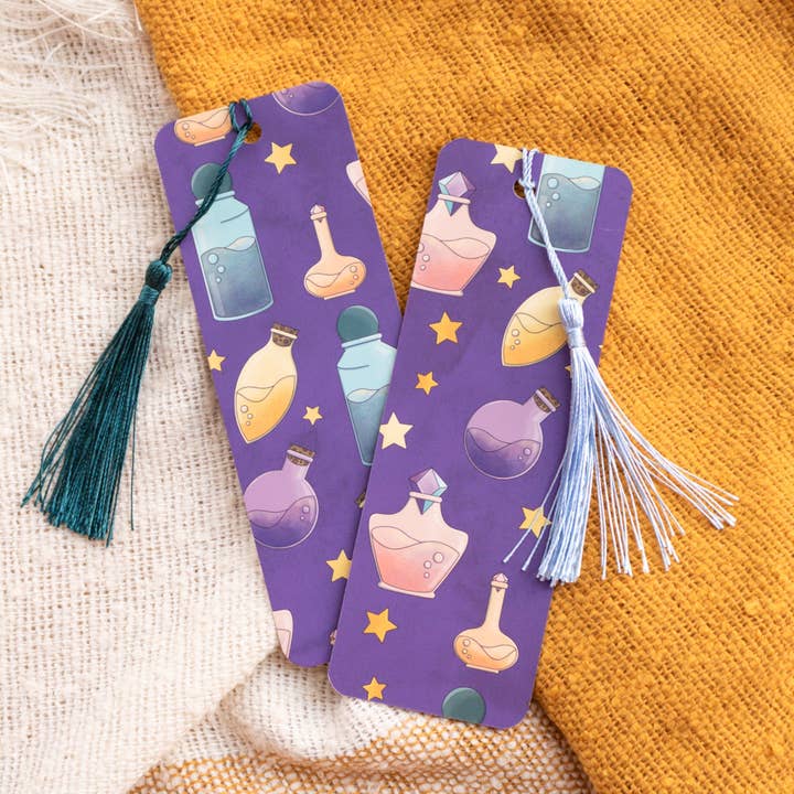 Magic Potion Bookmark with Tassel for wholesale by MellowApricotStudio
