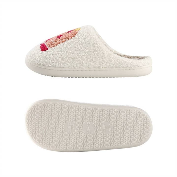 White Christmas Gift Western Boots Warm Soft Home Slippers for wholesale on Faire3