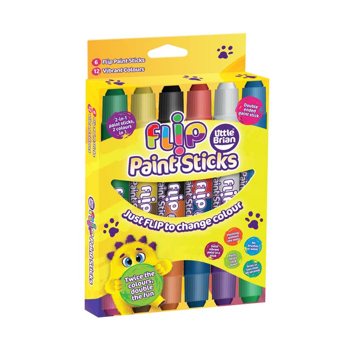 Little Brian Flip Paint Sticks 6 Assorted for wholesale by Baby Republic