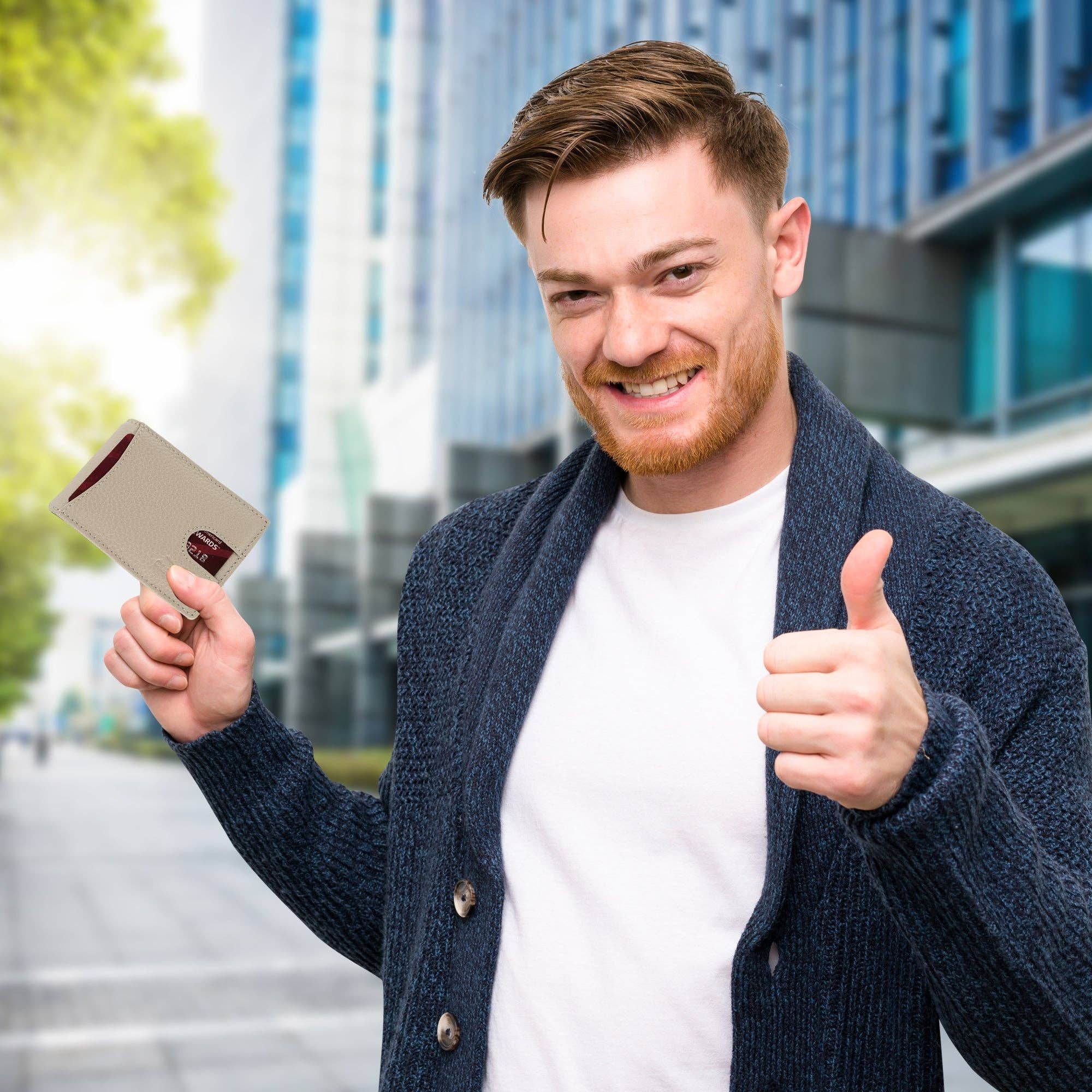 Claasico - Wholesale Wallet - Men's - Small bifold leather money clip wallet with pull strap34