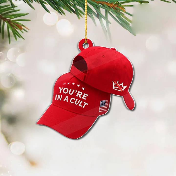 Embrova - Wholesale Ornament - You're In A Cult Acrylic Ornament,Political Protest Ornament2