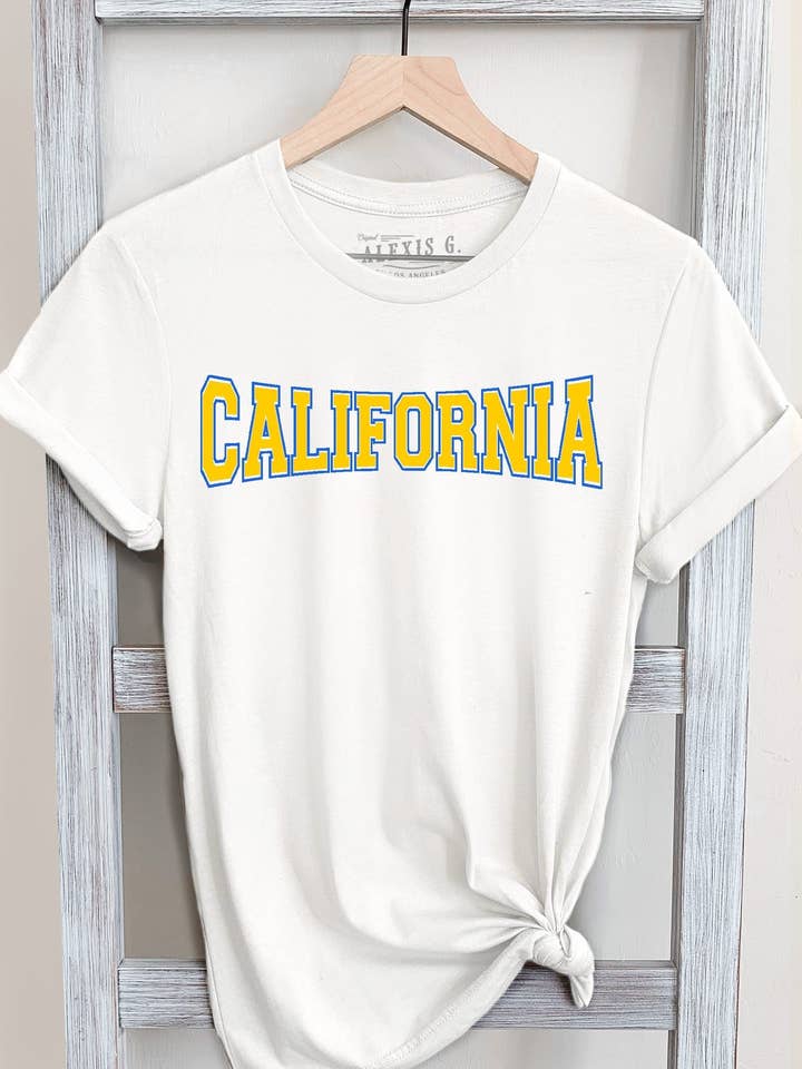 Californië Grafisch T-shirt, Cali State Shirt, Stad, Steden Shirt voor wholesale door SewCalUSA