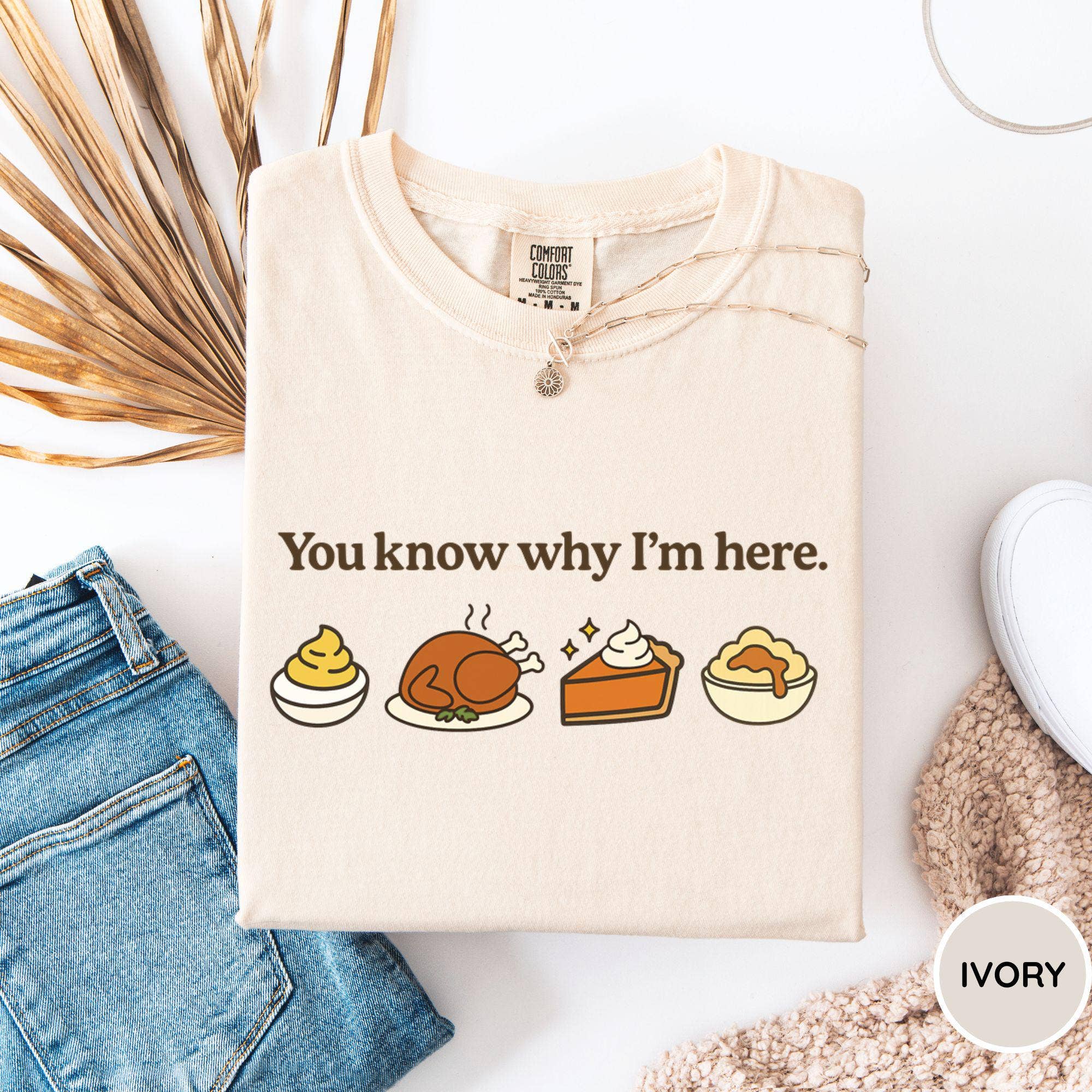 Glaime – wholesale Grafisk T-shirt - Unisex – Comfort Colors Du Vet Varför Jag Är Här Tröja, Hösttröja0