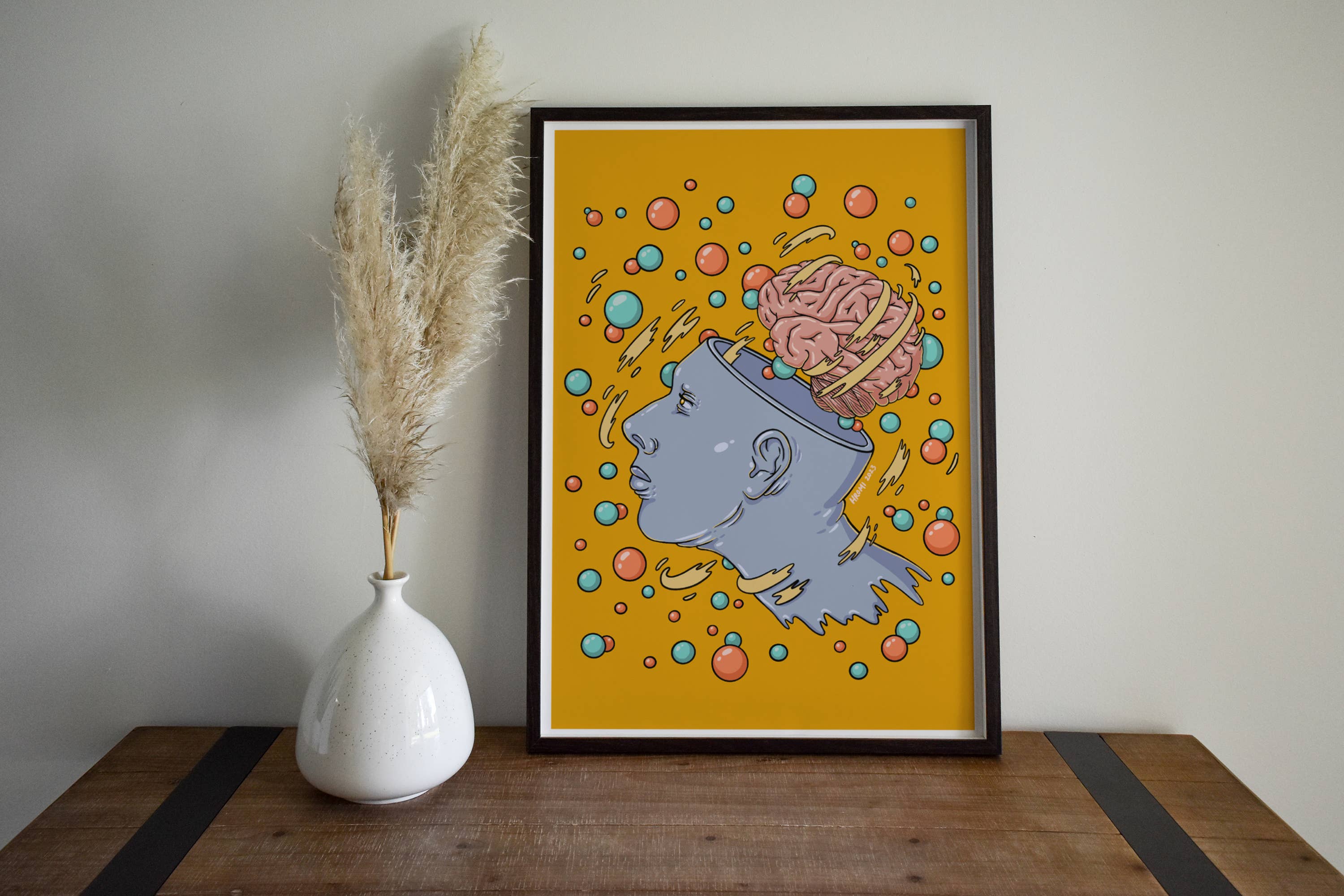 Studio Hromi - Wholesale Art Print - "Brain Bubbles" art print