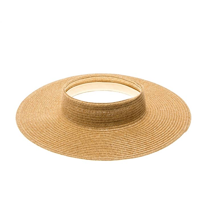 DNMC - Wholesale Visor - Women's - Crownless Straw Sun Visor