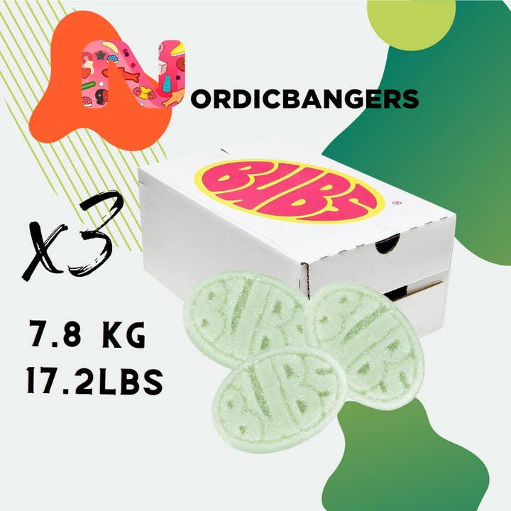 Nordicbangers - Swedish Candy Supply - Wholesale Gummy - Bubs Swedish Candy Cool Pear Mini 2.6kg - Mix your Candy1