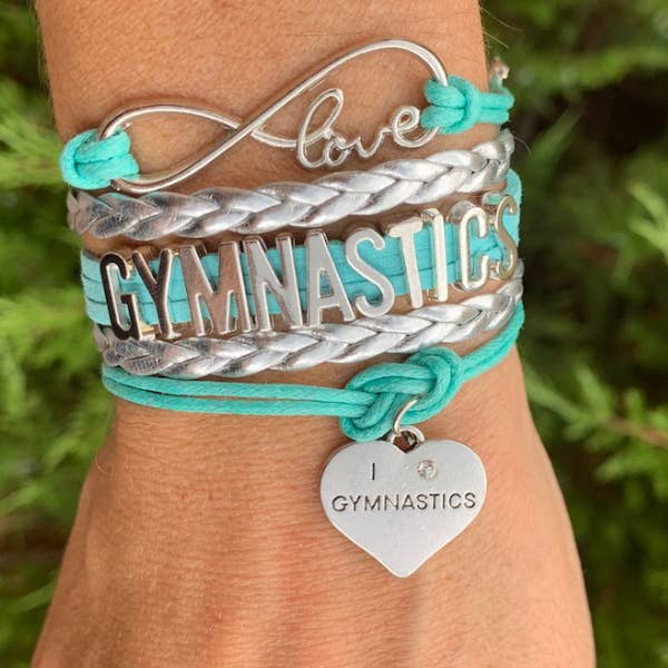 Sportybella - Wholesale Bedelarmbandje - Blauwgroene gymnastiekarmband voor meisjes - Pick Charm6