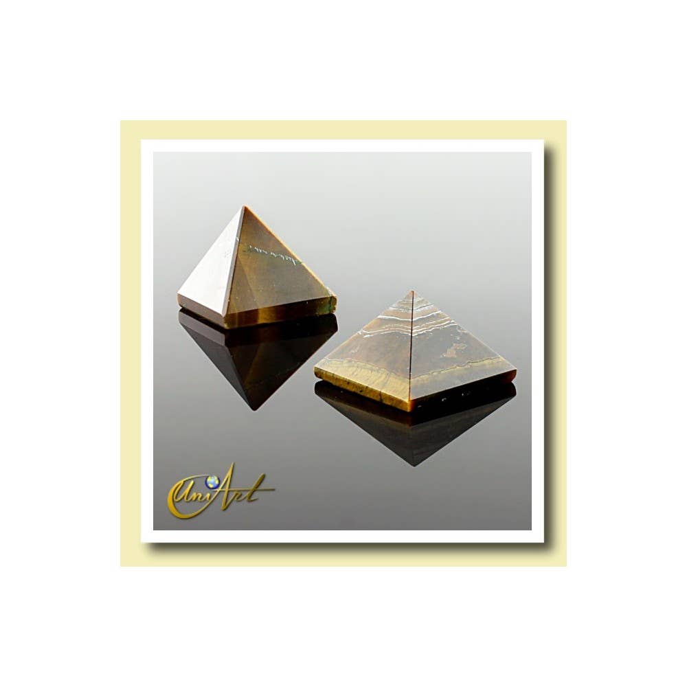 UniArt - Wholesale Spiritual Stone/Crystal - 1.5 Cm Pyramid of Minerals0