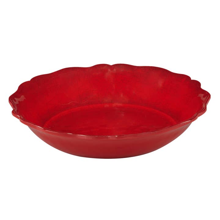 Certified International - Wholesale Serve Bowl - Isabella Red Melamine Lg Serving Bowl 13.75x2.75in