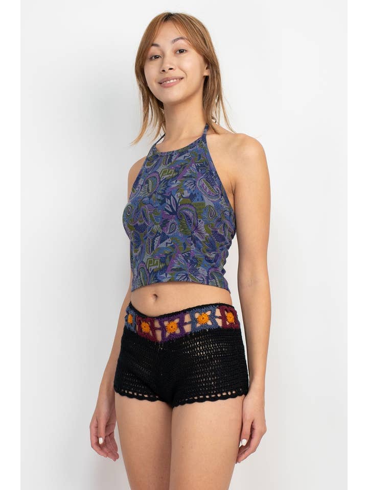 Lakhays Collection Inc. - Vente Débardeur – femme - Haut licou Groovy Paislety