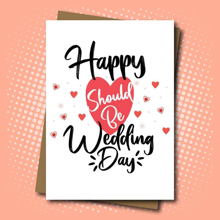 Glad bør være bryllupsdag Card for engroshandel hos Maya Rose Creations