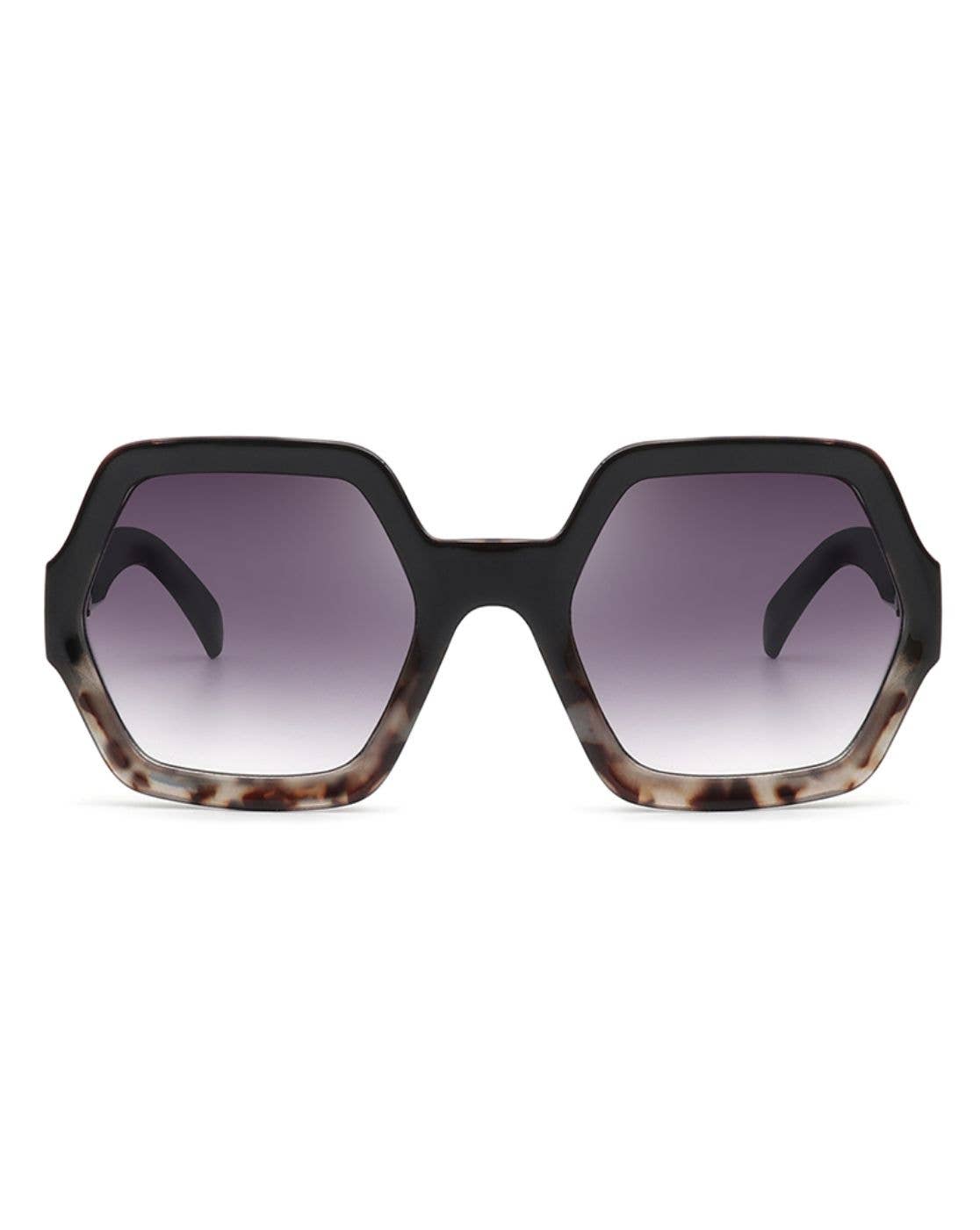 Cramilo Eyewear - Wholesale Sunglasses - Women's - Women Square Oversize Geometric Hexagonal Fashion Sunglasses3