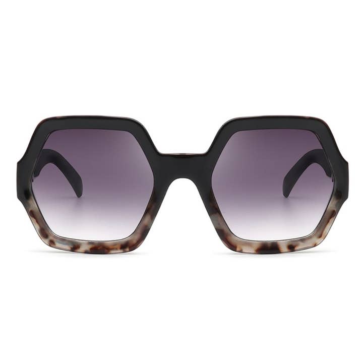 Cramilo Eyewear - Wholesale Sunglasses - Women's - Women Square Oversize Geometric Hexagonal Fashion Sunglasses3