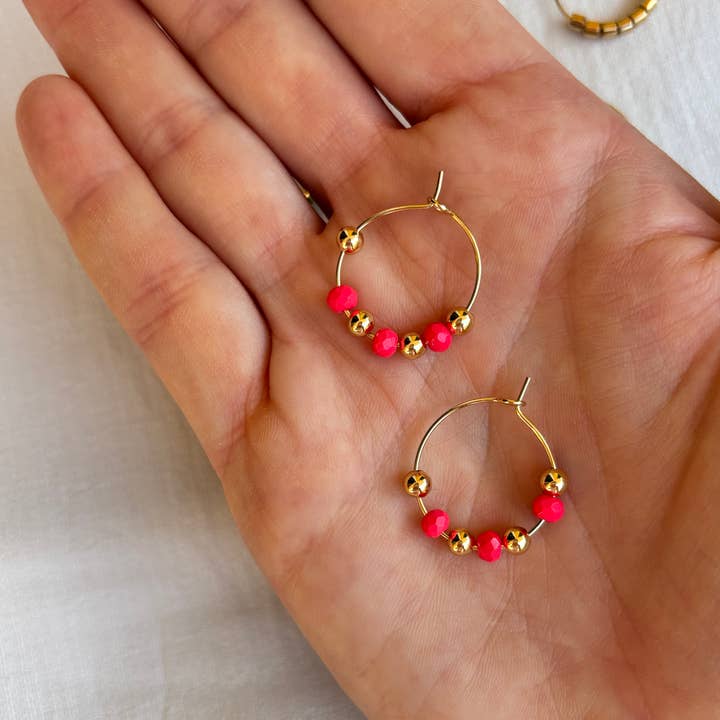 OE! - Wholesale Hoop Earrings - VIBRANT VIBES HOOPS