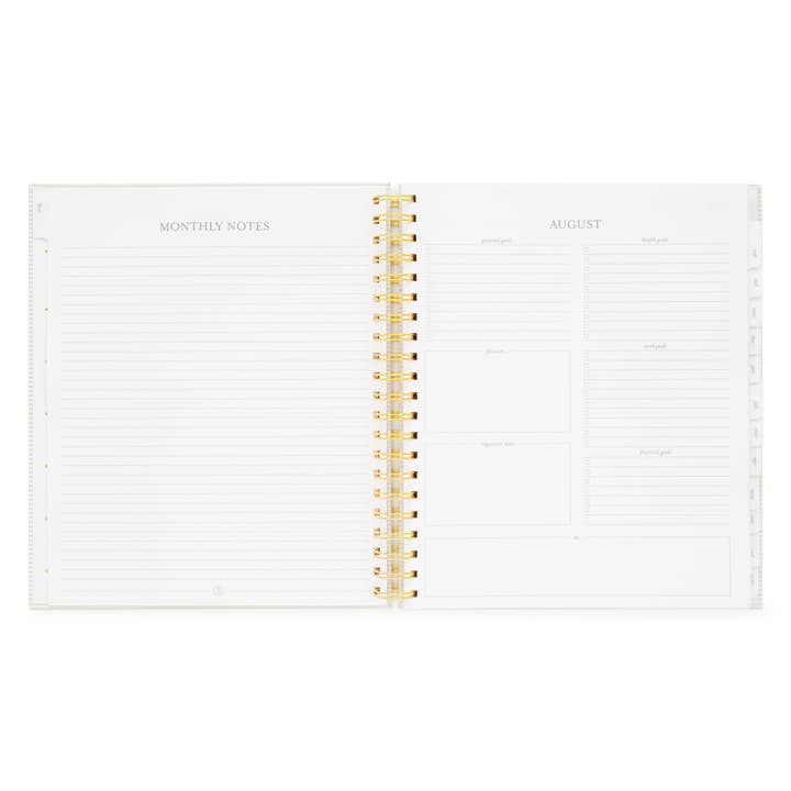 Sugar Paper - Wholesale Planner - 2025-2026 Khaki Stripe Large Weekly Spiral Academic Planner4
