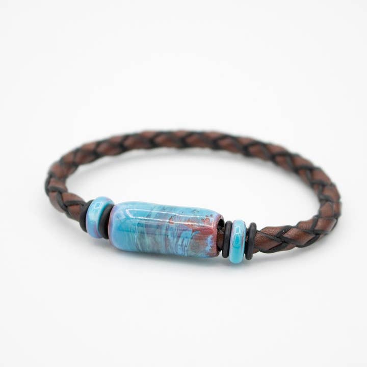 Hot Spring Bracelet for wholesale by Montana Leather Designs
