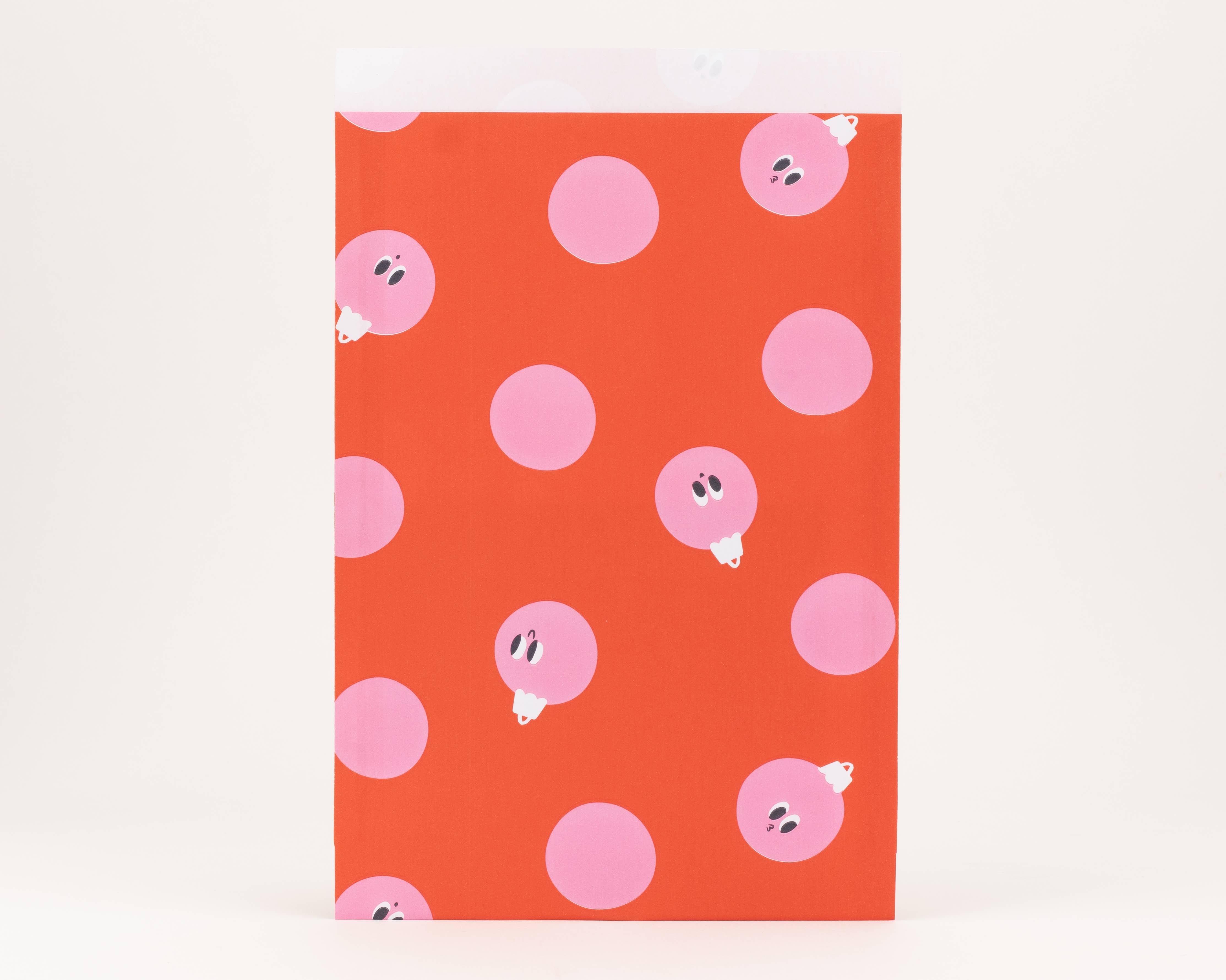 liebevoll verpackt - Wholesale Gift Bag - Peek-a-Boo Baubles Paper Bags, Red (Christmas)2