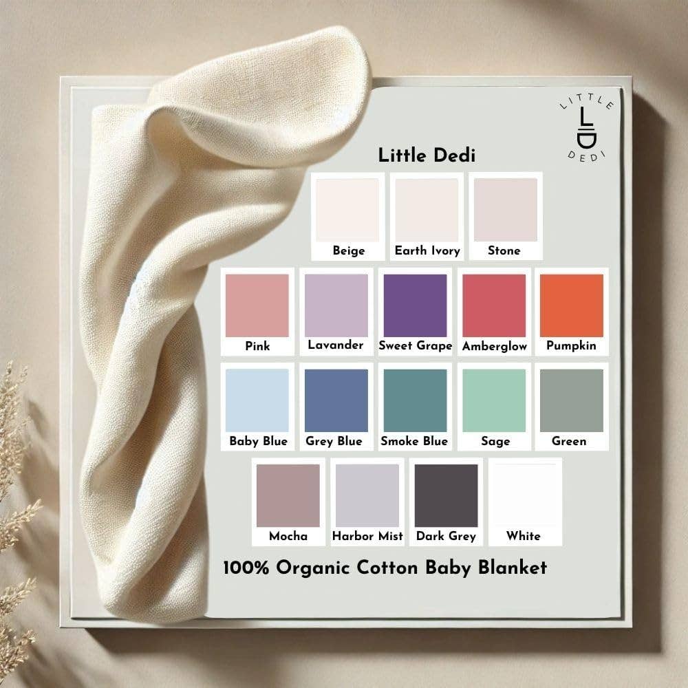 Little Dedi Knitted Blanket Alina 80x100cm - Stone for wholesale on Faire6