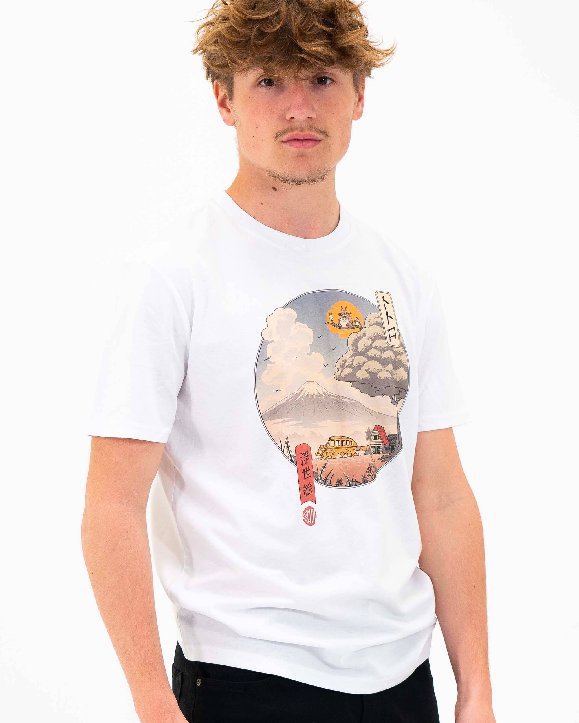 Grafitee - Wholesale Screen Printed T-Shirt - Unisex - Totoro Ukiyo-e T-shirt - Totoro graphic tee4