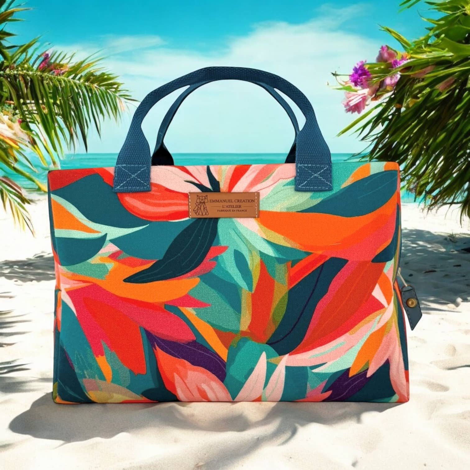 Emmanuel Création - Venta al por mayor Nevera portátil/bolsa de refrigeración - Bolsa refrigerante Ice cube M, colección « Martinique »3