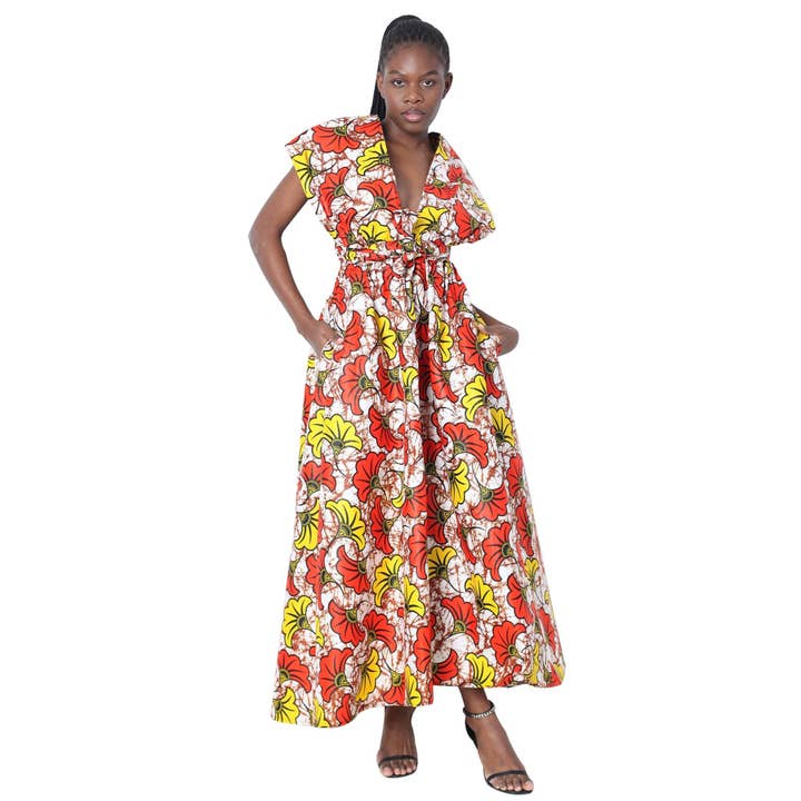 African Stars - Wholesale Dress - Women's - Women's Multi Way Style Maxi Dress -- FI-68L28