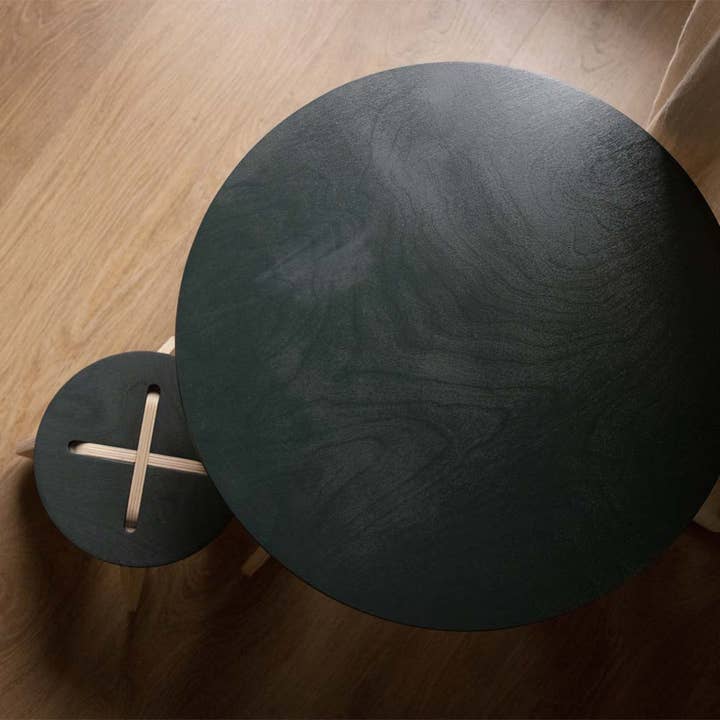 Babai - Vente Tabouret - Tabouret en bois pour enfants X magic forest (vert foncé)7