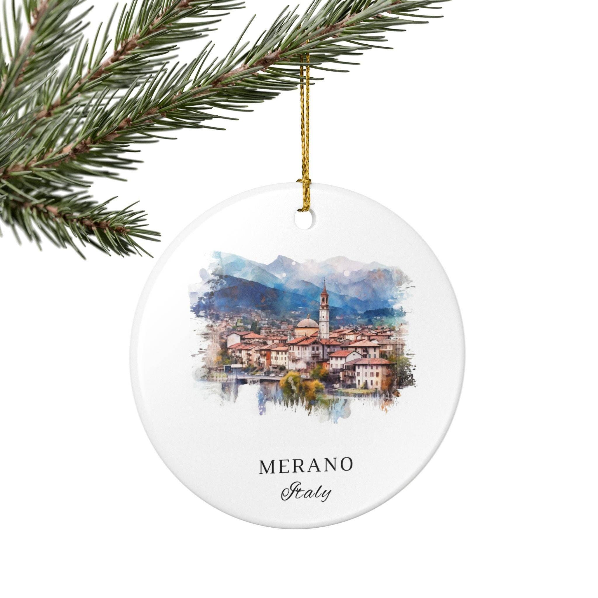 Premium Travel Art - Wholesale Ornament - Merano Italy Ornament: Unique Merano Souvenir, Merano IT Xmas Decor, and Authentic Merano Italy Gift4