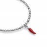 Gioielli DOP - Vendita all'ingrosso Braccialetto con ciondolo/pendente - Bracciale Boule con Charm Peperoncino Mini
