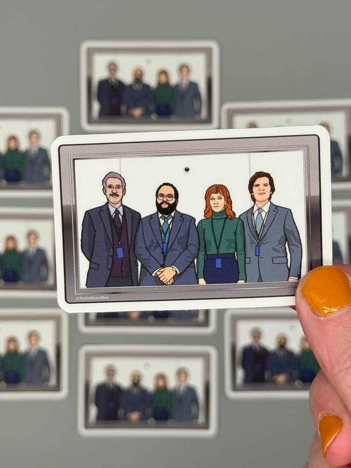 Autocollant en vinyle - Severance - Photo d'équipe pour la vente par The Red Swan Shop