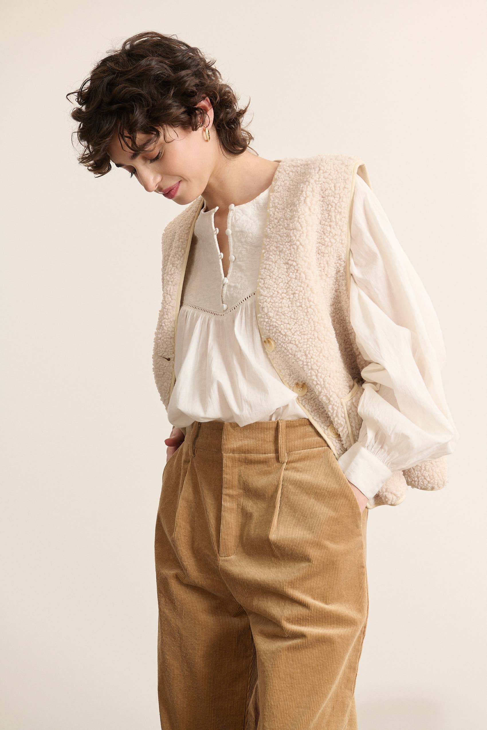 Garance Paris - Wholesale Outerwear Vest - Women's - Sleeveless jacket - POLA1