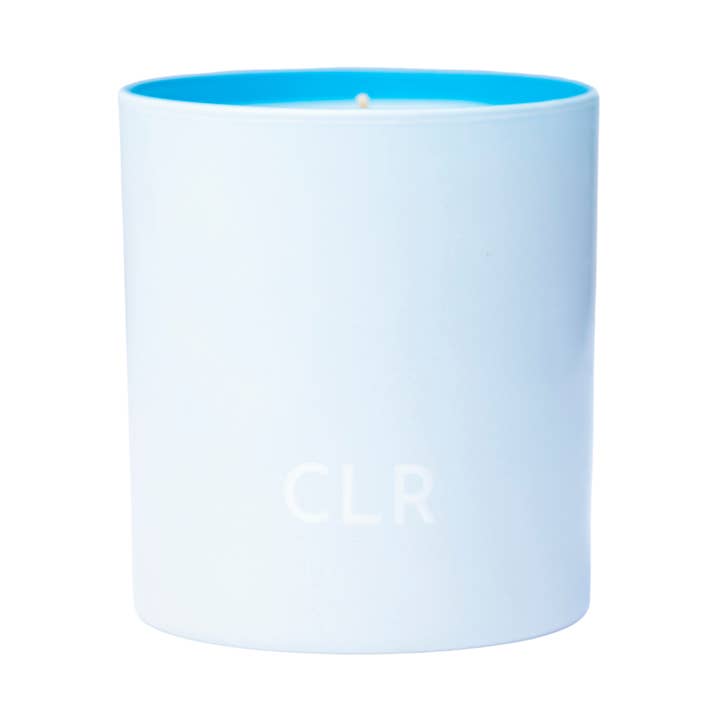 Bougie remplie d'épices et d'ambre Blue Woody pour la vente par CLR Los Angeles