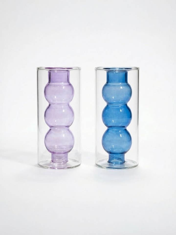 Lavender and Cobalt Salt and Pepper Shakers for wholesale by Allison Pearl Design