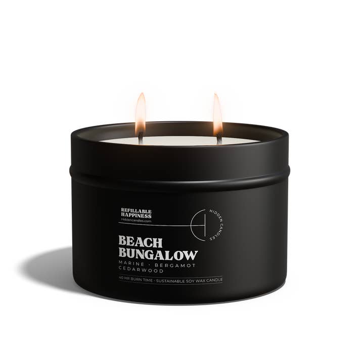 Hidden Candles - Wholesale Jar/Filled Candle - Beach Bungalow Candle Refill4