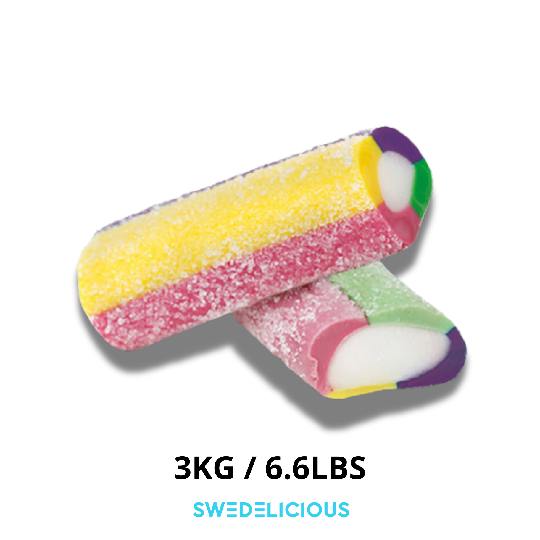 Swedelicious - Swedish Candy - Vente Bonbons gélifiés - Vidal XL Sour Rainbow - Bonbons Suédois - Pick and Mix0